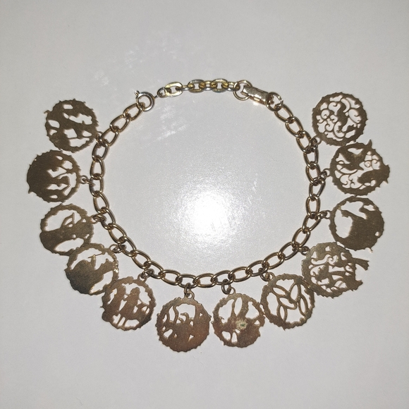 Gold Charm Bracelet - Picture 2 of 3